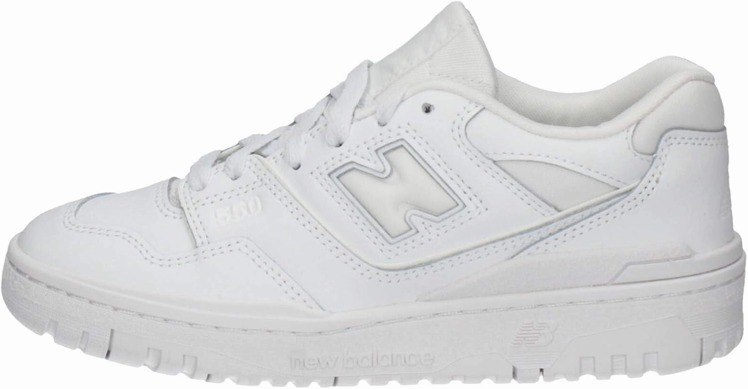 550 Triple White Grade School Lifestyle Shoes (White)