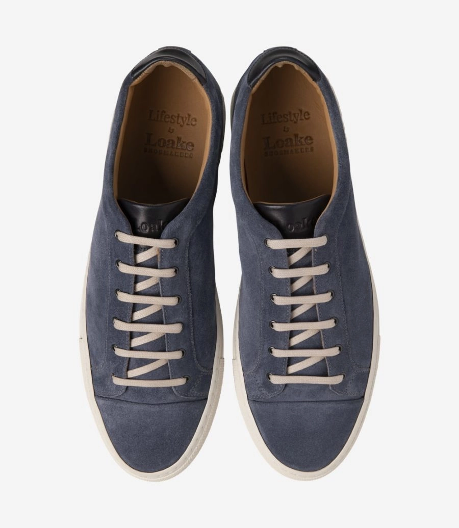 "Dash" Suede Sneaker Light Blue