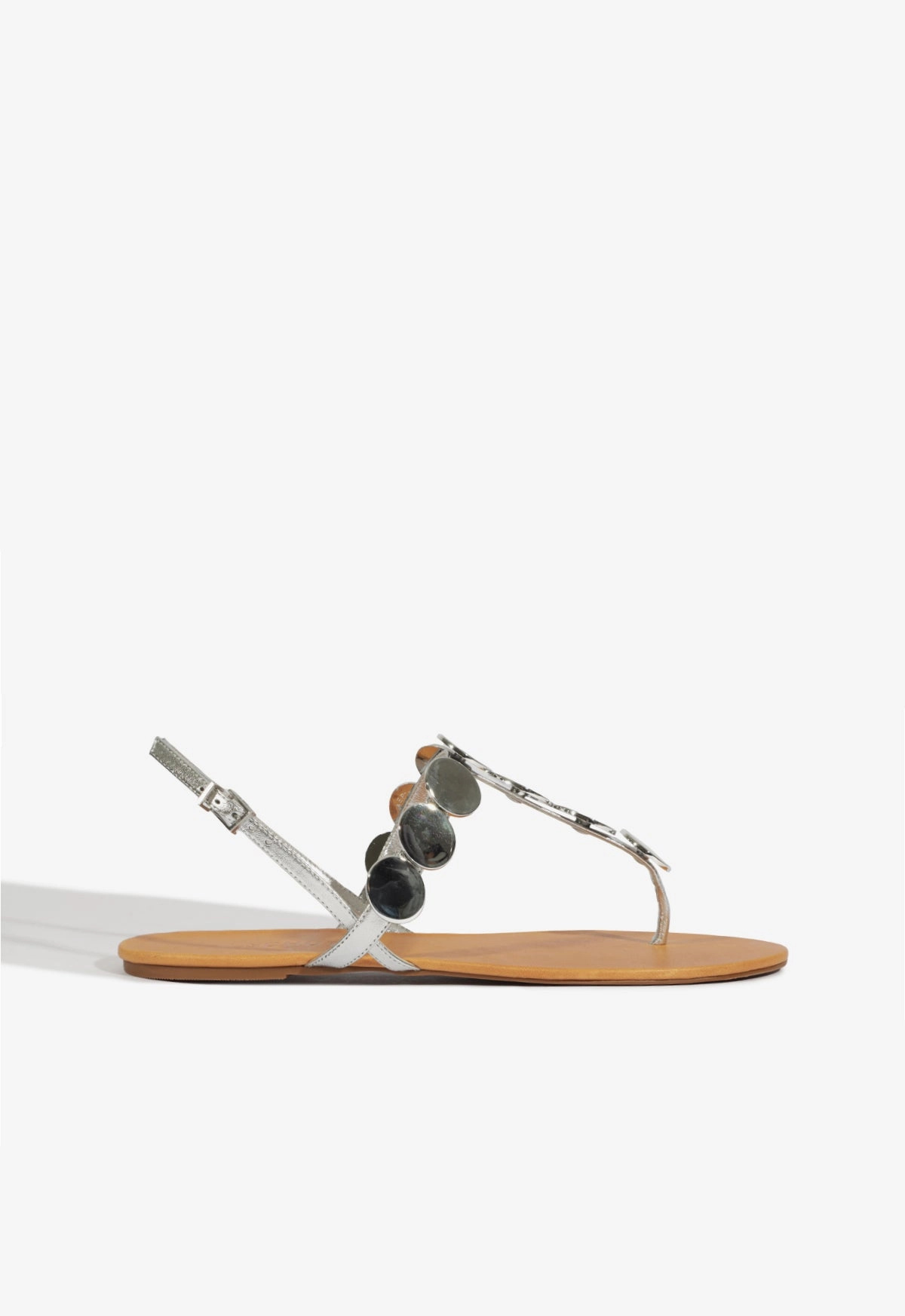Acacia Silver Leather Sandal