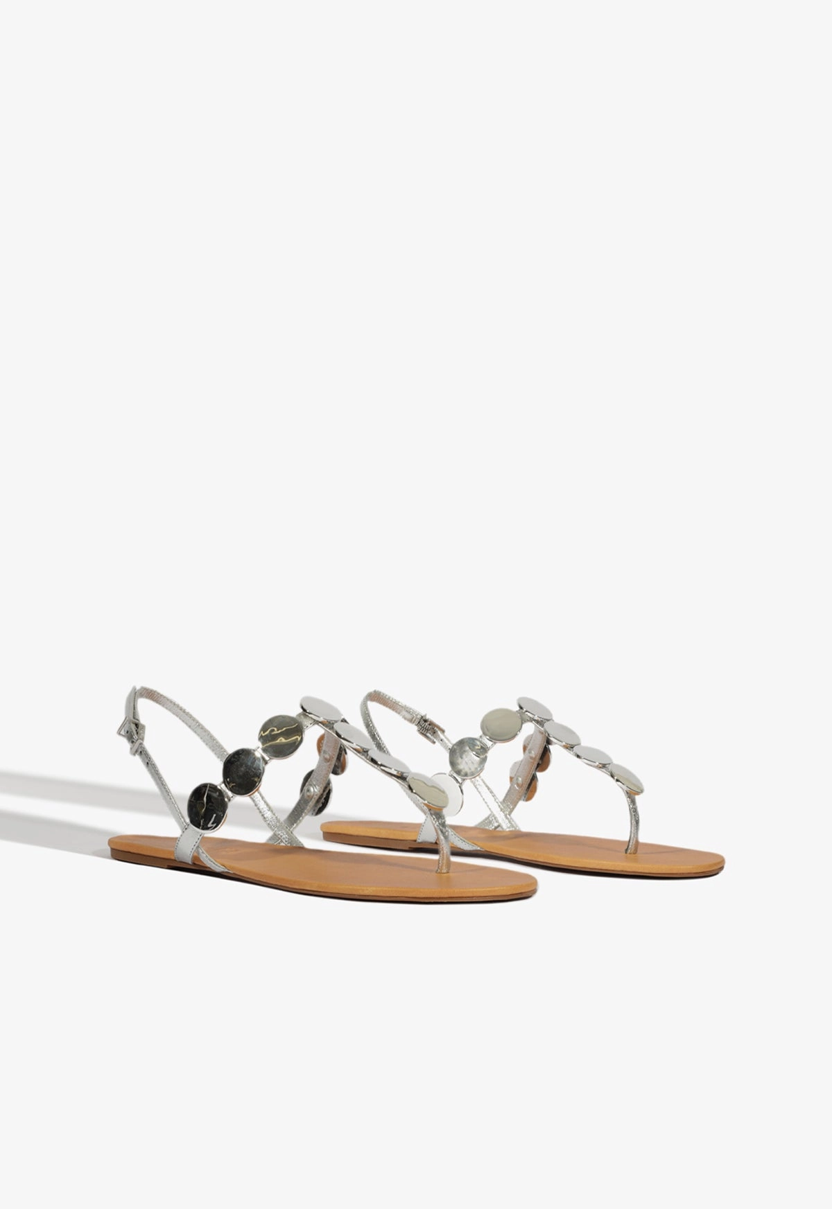 Acacia Silver Leather Sandal