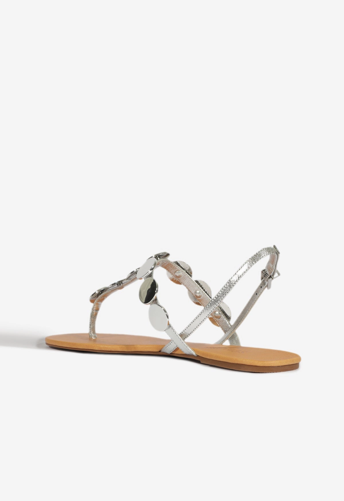 Acacia Silver Leather Sandal