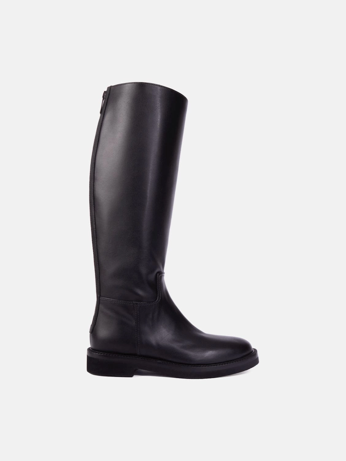 Ada Vegan Leather Knee High Boots | Black
