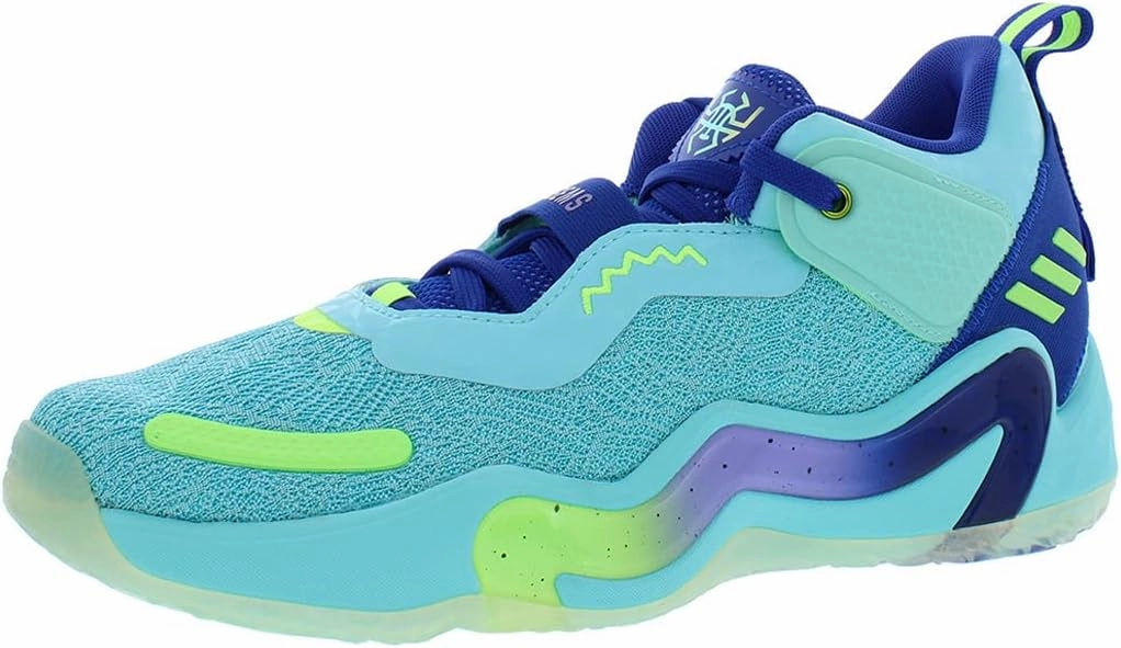 Adidas D.O.N Issue 3 GCA Unisex Shoes Size 19, Color: Pulse Aqua/Bold Blue/Bright Cyan