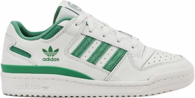 adidas Forum Low Grade School Lifestyle Shoes (Cloud White/Preloved Green)