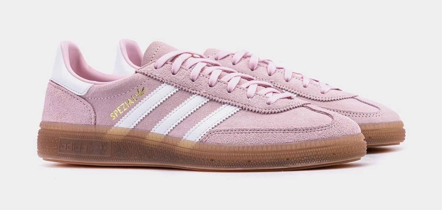 adidas Handball Spezial Grade School Lifestyle Shoes (Pink/Core White)