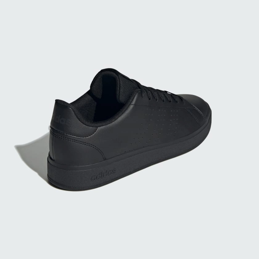 ADIDAS MEN'S ADVANTAGE BASE 2.0 TRIPLE BLACK SNEAKER SHOES
