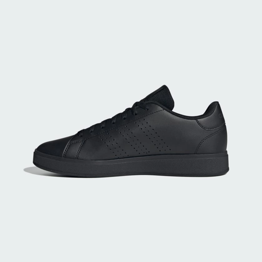 ADIDAS MEN'S ADVANTAGE BASE 2.0 TRIPLE BLACK SNEAKER SHOES