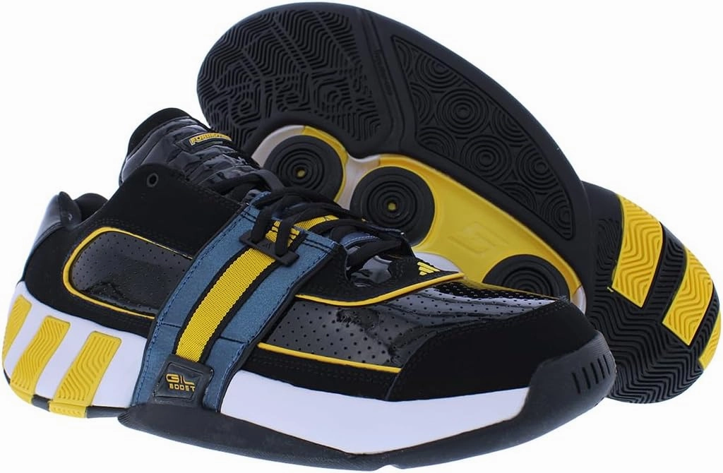 adidas Mens Agent Gil Restomod Basketball Sneakers Shoes Casual - Black