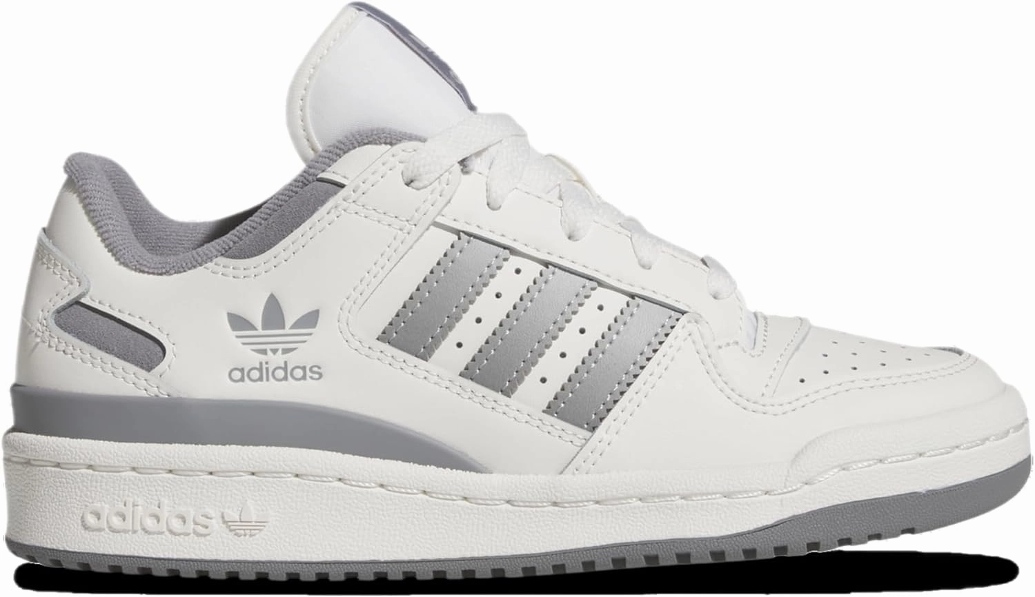Adidas Originals Forum Low CL - Boys' Grade School (JI0405, Cloud White/Grey/Grey)