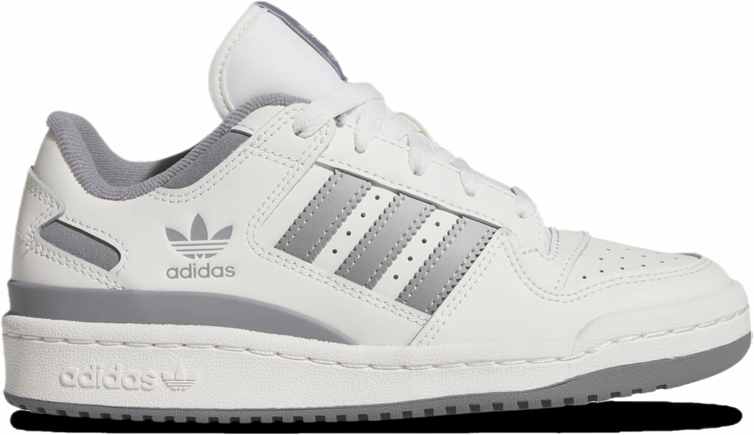 Adidas Originals Forum Low CL - Boys' Grade School (JI0405, Cloud White/Grey/Grey)