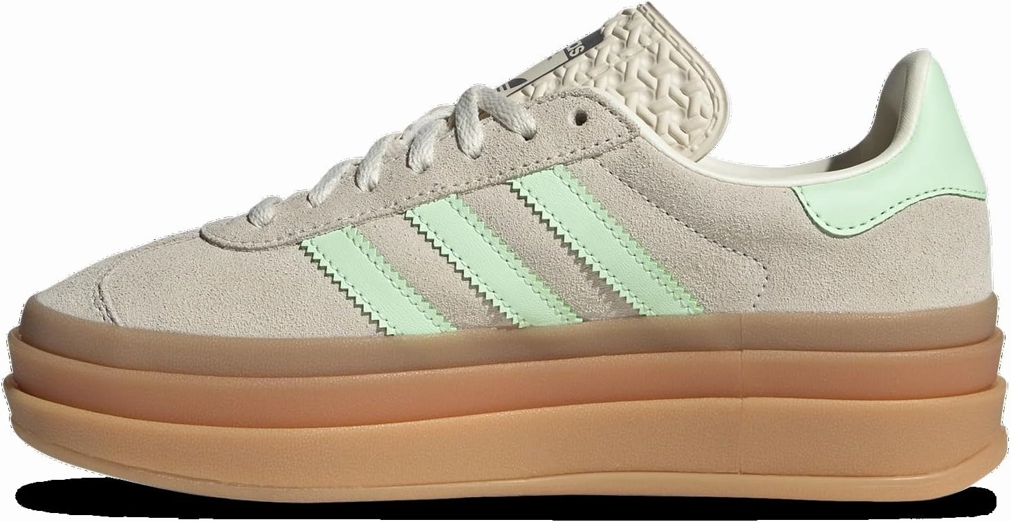 Adidas Originals Gazelle Bold - Girls' Grade School (JQ7410, Green/Tan)