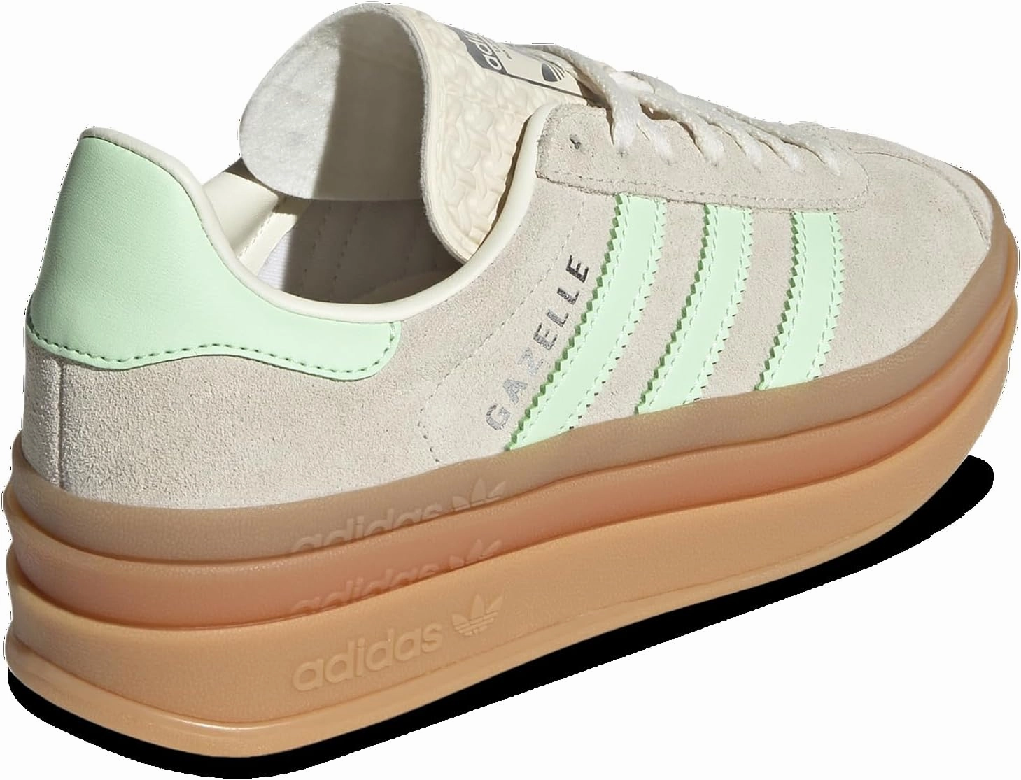 Adidas Originals Gazelle Bold - Girls' Grade School (JQ7410, Green/Tan)