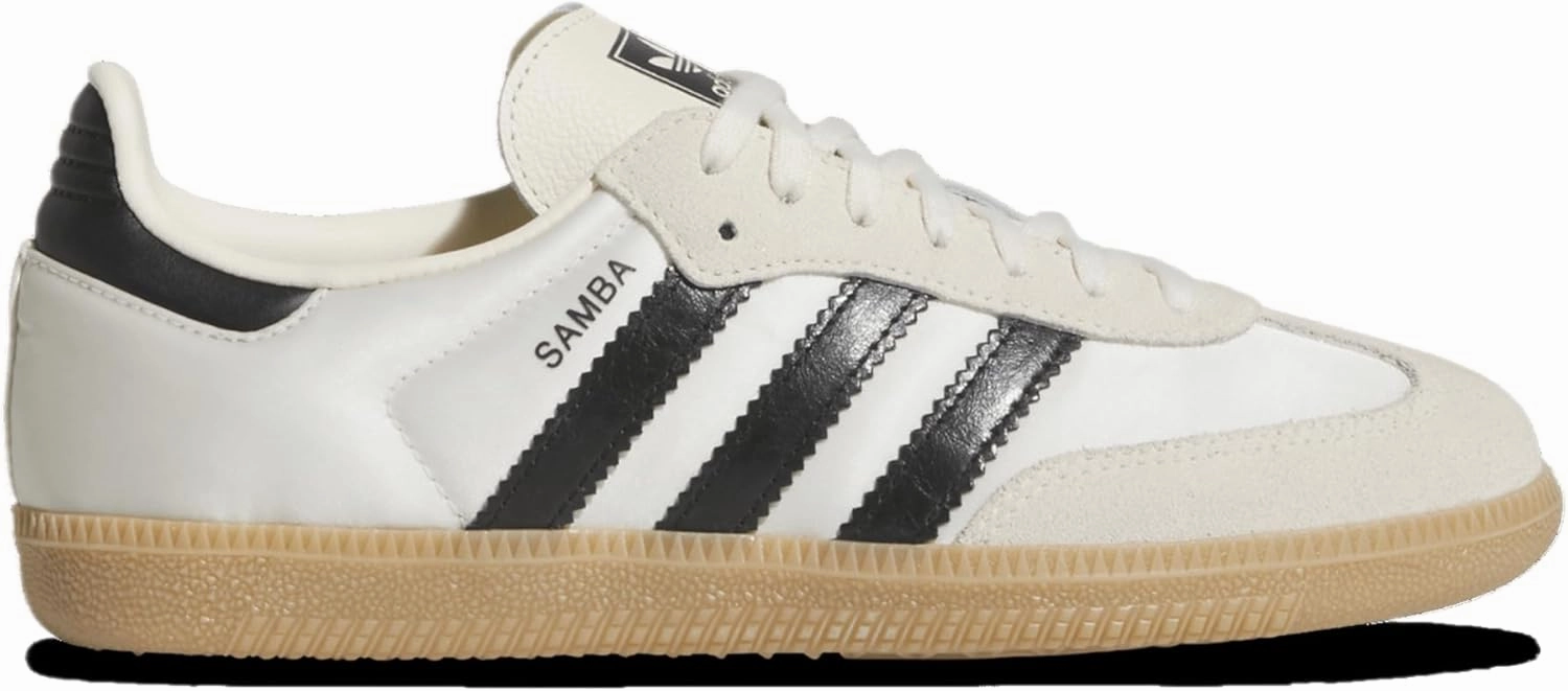 Adidas Originals Samba Satin - Girls' Grade School (JQ3644, Cream White/Gum/Core Black)