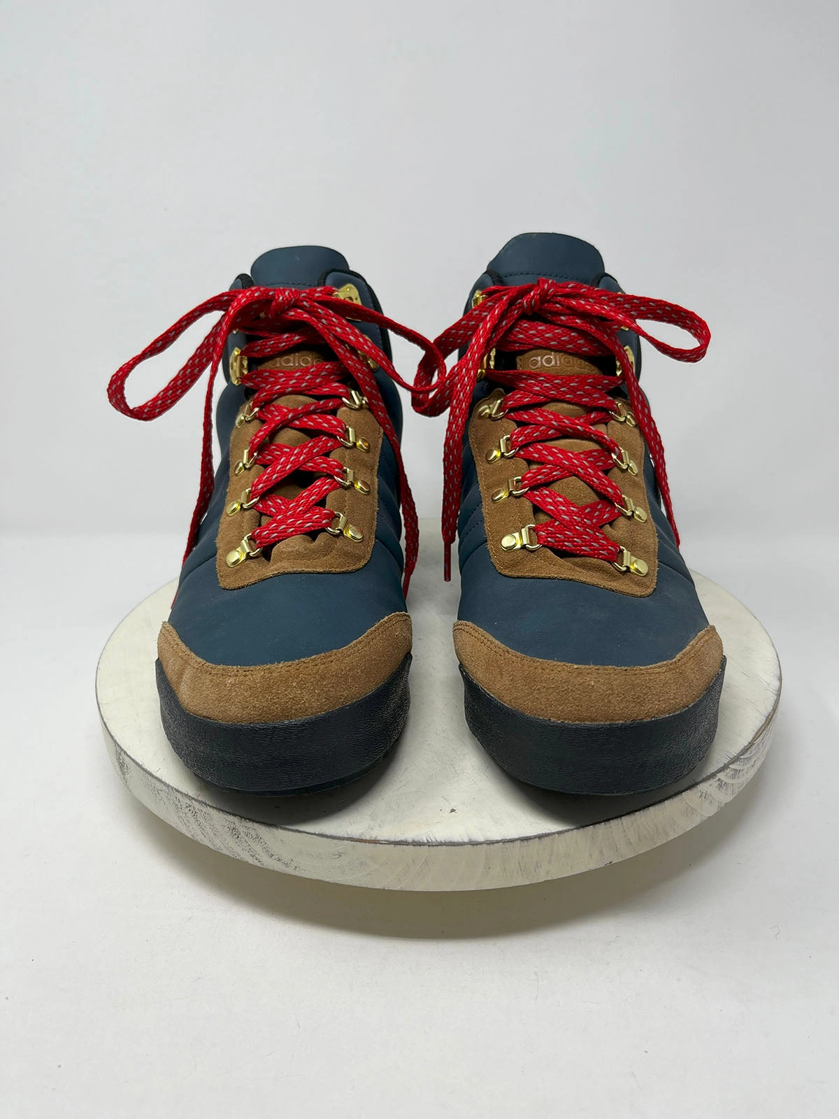 Adidas Size 11 Navy Blue, Red & Tan Hiking Boots