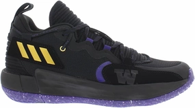 adidas Sm Dame 7 Extply Unisex Shoes Size 11.5, Color: Black/Purple