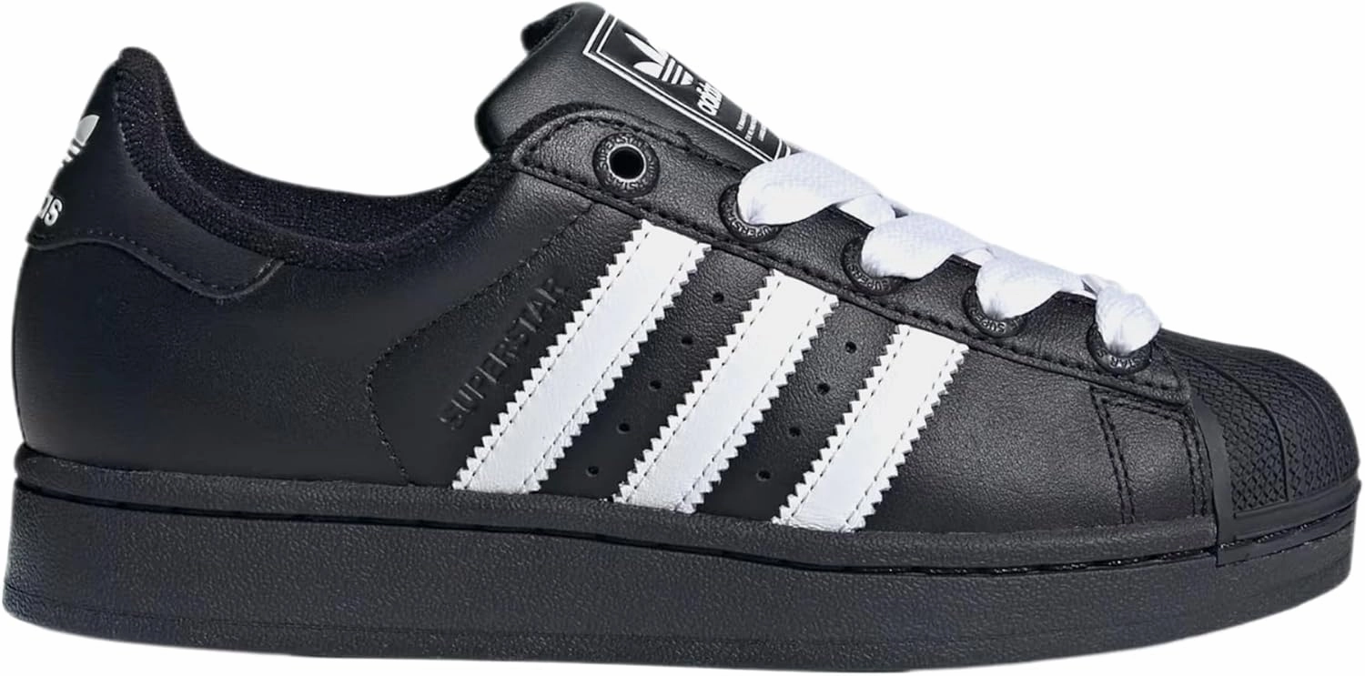adidas Superstar II Grade School Lifestyle Shoes (Black/White)