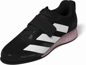 adidas Unisex Adipower Weightlifting 3 Sneaker, Black/White/Pure Ruby, 11.5 US Men