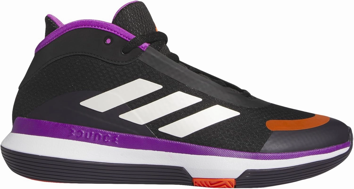 adidas Unisex Bounce Legends Low Trainers Basketball Shoes, Core Black Purple Burst Aurora Black, 10