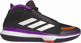 adidas Unisex Bounce Legends Low Trainers Basketball Shoes, Core Black Purple Burst Aurora Black, 10