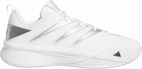 adidas Unisex Lillard Women's Certified 2 Low Trainers Basketball Shoes, Core White Core Black Silver Met, 10