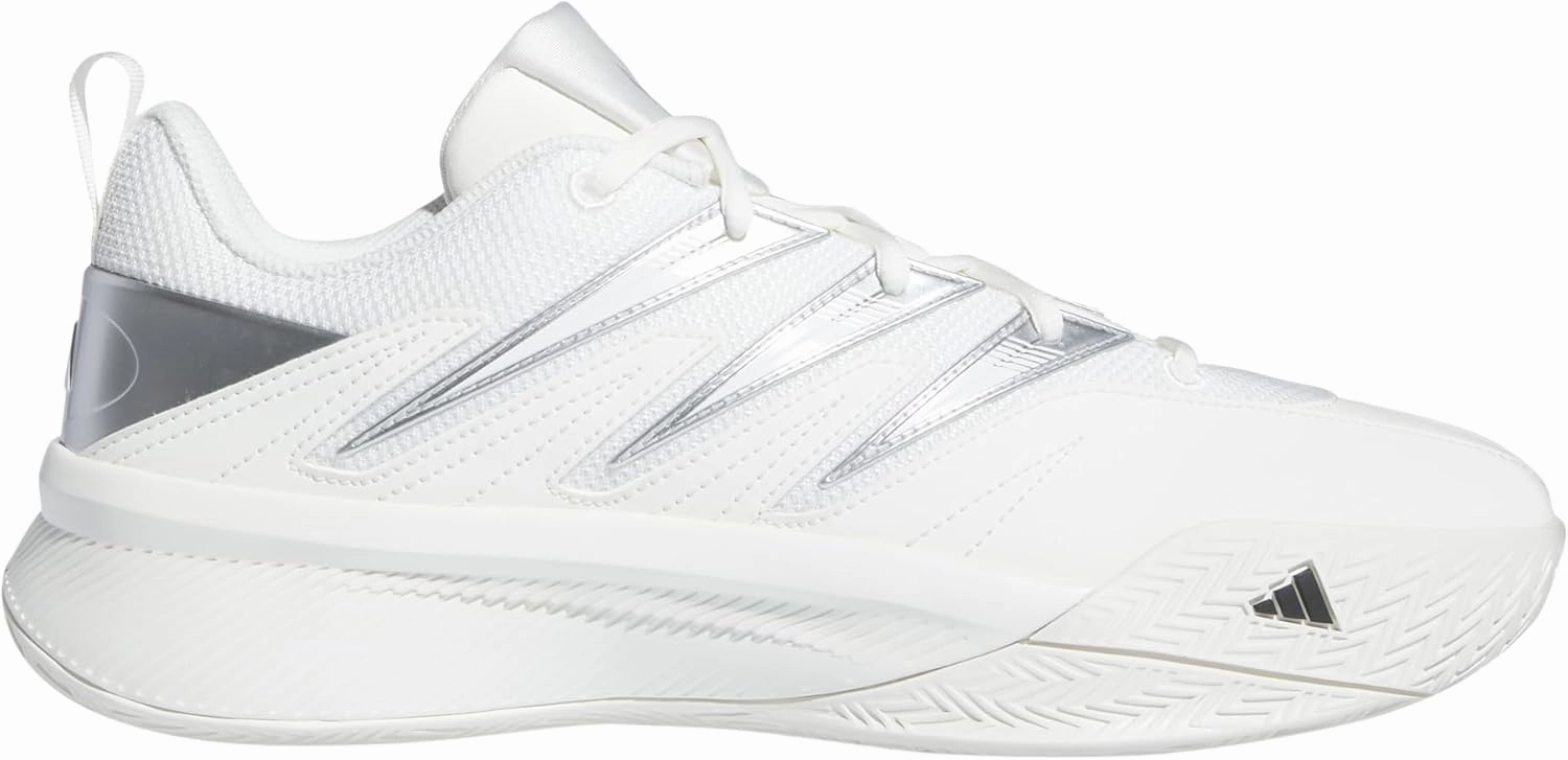 adidas Unisex Lillard Women's Certified 2 Low Trainers Basketball Shoes, Core White Core Black Silver Met, 10