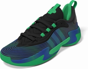 adidas Women's Exhibit Select 2.0 Pro Basketball Sneaker, Black/Semi Screaming Green/Lucid Blue, 11