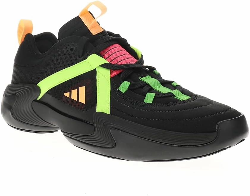 adidas Womens As Exhibit Low Basketball Sneakers Shoes - Black