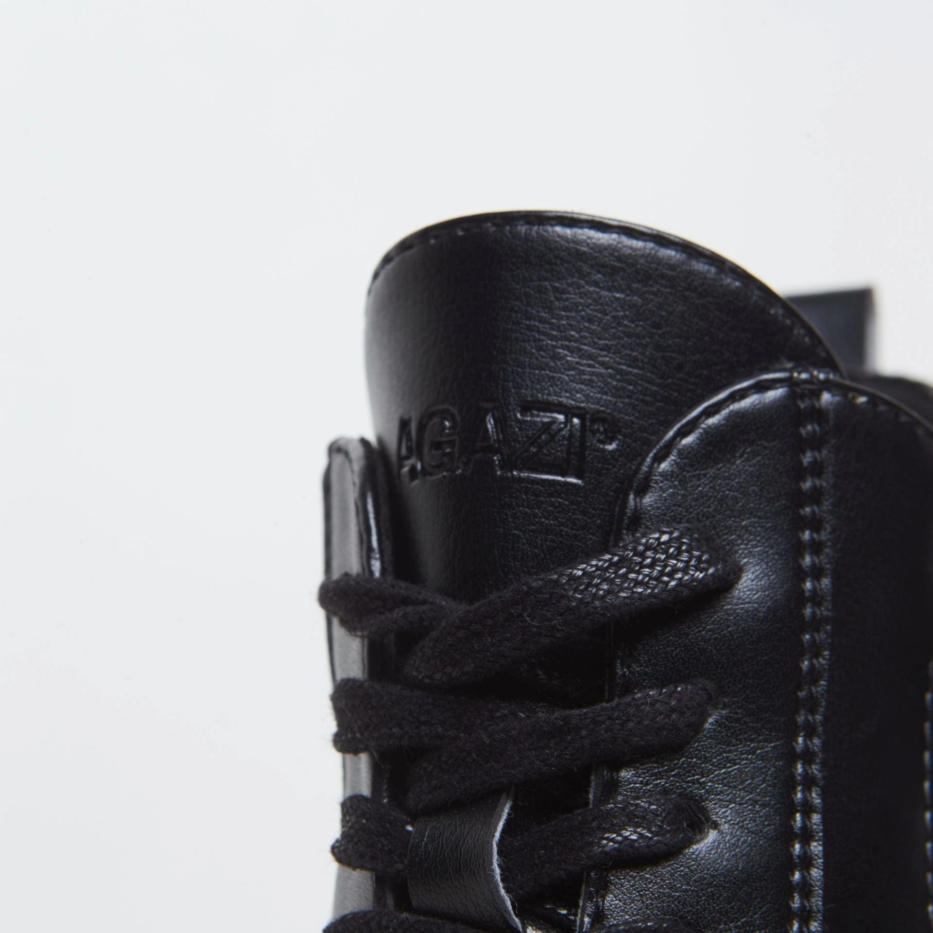 Aga Vegan Leather Lace-up Boots | Black