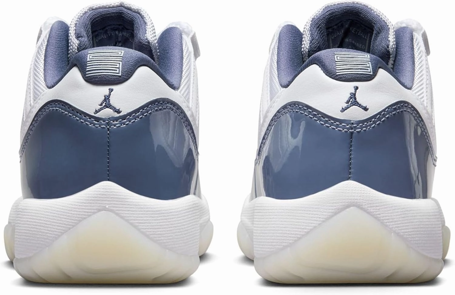 Air Jordan 11 Retro Low Diffused Blue Big Kids' Shoes (FV5121-104, White/Diffused Blue/Football Grey)