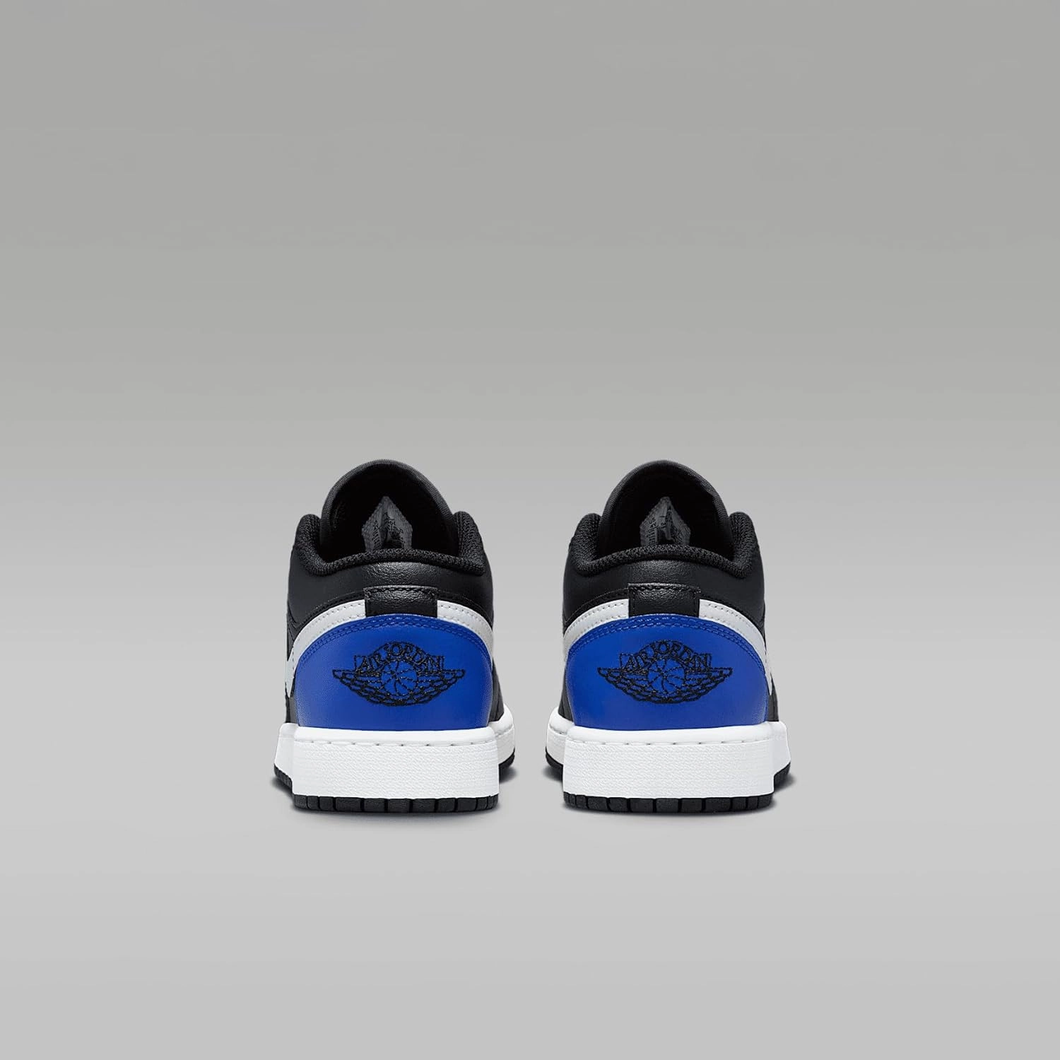 Air Jordan 1 Low Big Kids' Shoes (553560-042, Black/Game Royal/White)