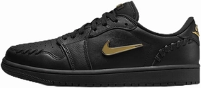 Air Jordan 1 Low Method of Make Women's Shoes (FN5032-007, Black/Metallic Gold) Size 6
