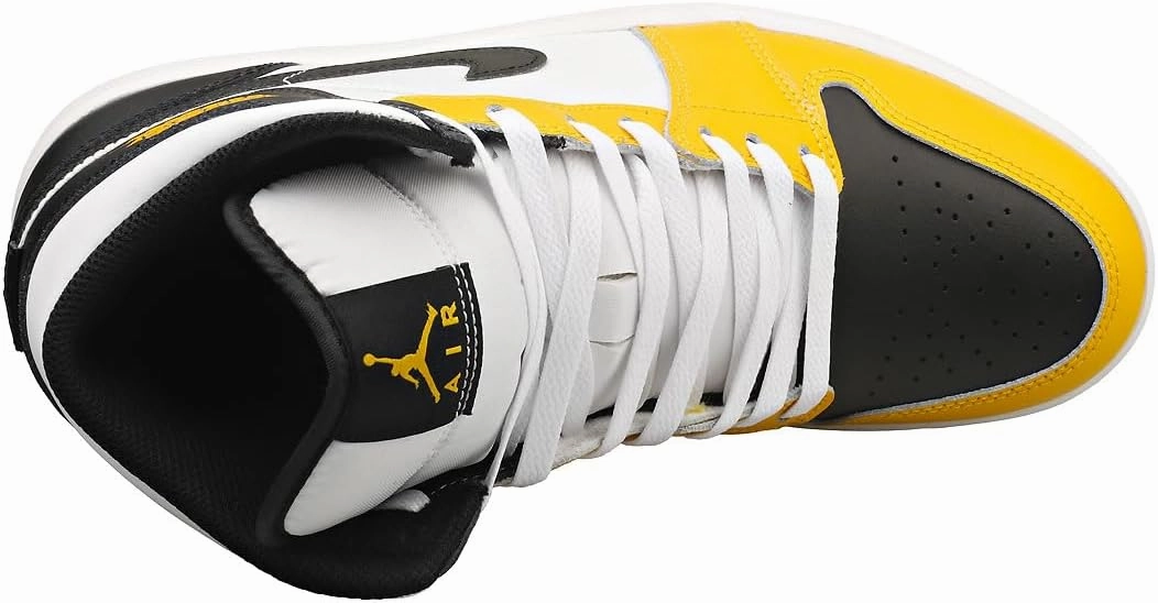 Air Jordan 1 Mid (DQ8426-701, Yellow Ochre/White/Yellow Ochre/Black)
