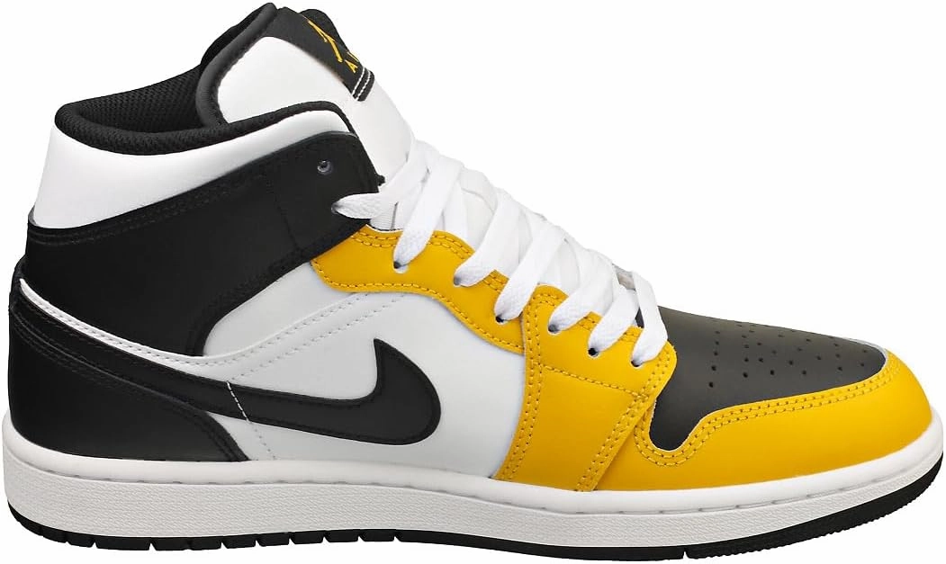 Air Jordan 1 Mid (DQ8426-701, Yellow Ochre/White/Yellow Ochre/Black)