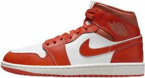 Air Jordan 1 Mid Women's Shoes (BQ6472-108, Summit White/Amber Brown/Cosmic Clay) Size 5.5