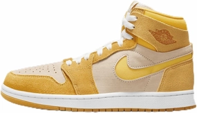 Air Jordan 1 Zoom CMFT 2 Women's Shoes (FJ5743-700, Yellow Ochre/Pale Vanilla/Safety Orange) Size 5