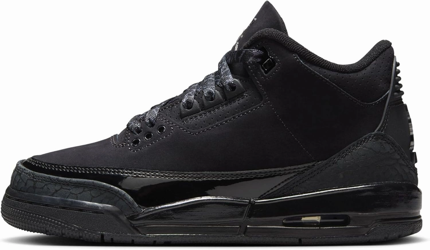 Air Jordan 3 Retro Green Glow Big Kids' Shoes (DM0967-001, Black/White/Dark Charcoal)