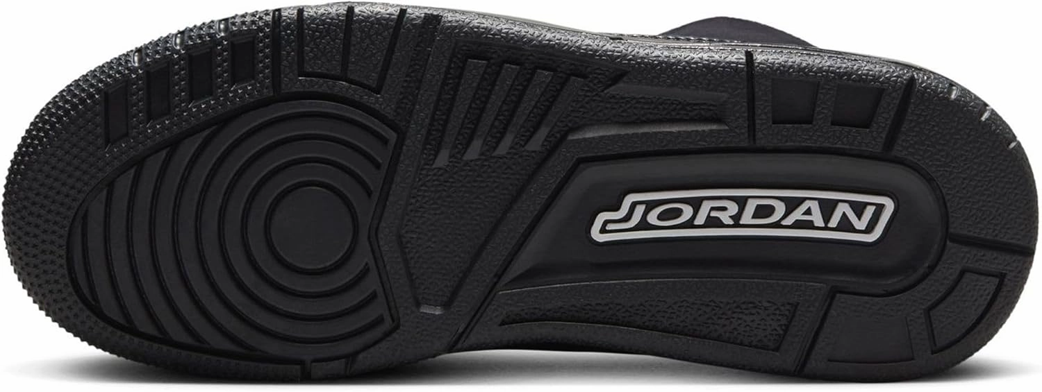 Air Jordan 3 Retro Green Glow Big Kids' Shoes (DM0967-001, Black/White/Dark Charcoal)