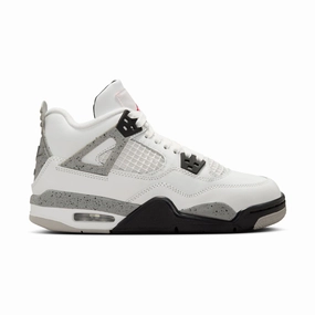 Air Jordan 4 Retro 'White Cement' Big Kids' Shoes