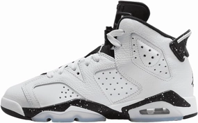 Air Jordan 6 Retro Big Kids' Shoes (White/Black)