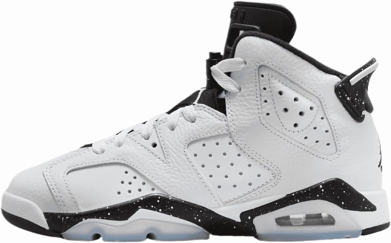 Air Jordan 6 Retro Big Kids' Shoes (White/Black)