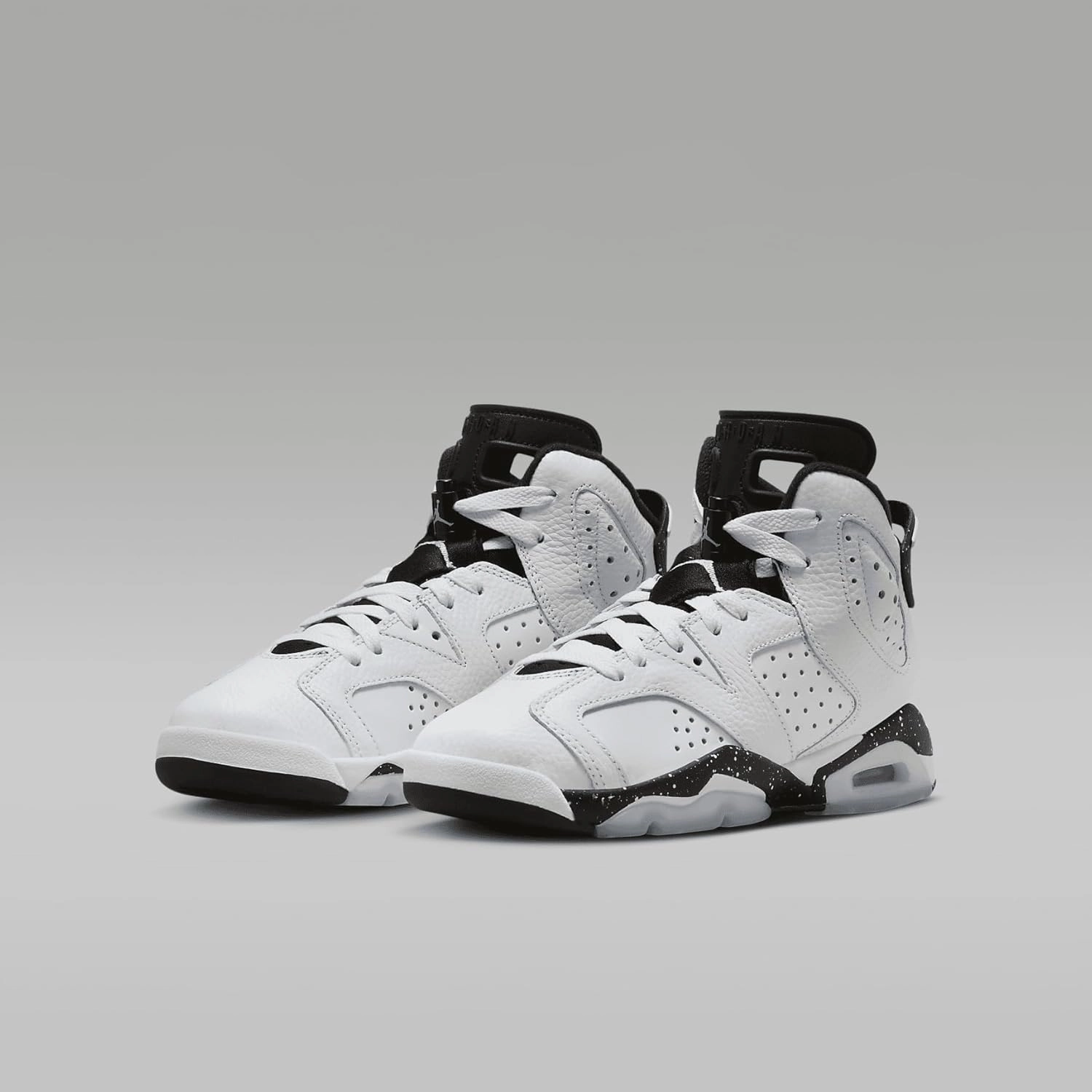 Air Jordan 6 Retro Big Kids' Shoes (White/Black)