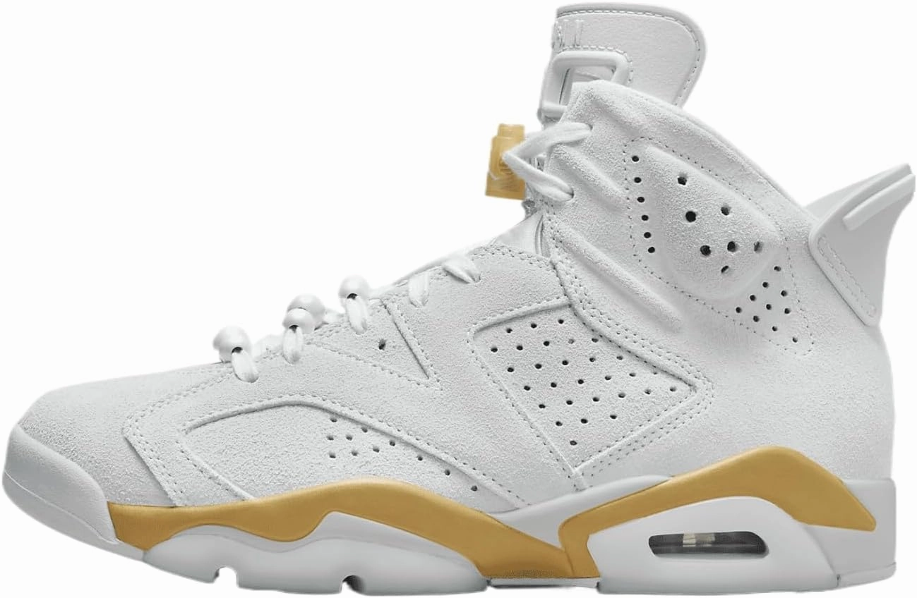 Air Jordan 6 Retro Pearl Women's Shoe (DQ4914-074, Pure Platinum/Metallic Gold/Coconut Milk) Size 6