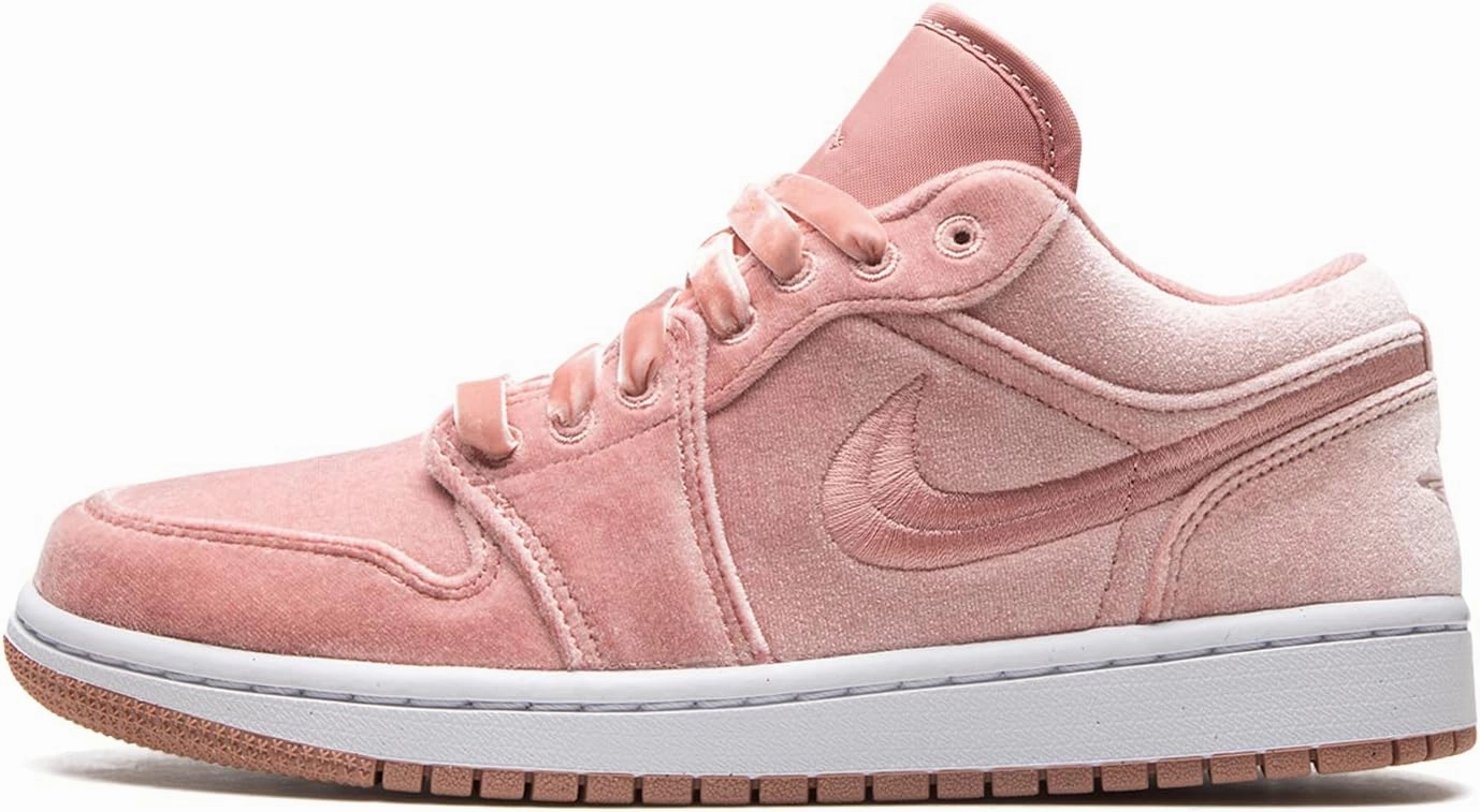 AIR JORDAN - Womens WMNS 1 Low SE DQ8396 600 Pink Velvet - Size 10.5W
