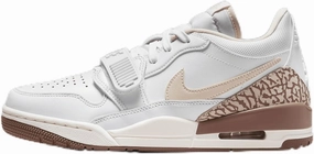 Air Jordan Legacy 312 Low Women's Shoes (FQ7827-100, White/Archaeo Brown/Sail/Legend Light Brown) Size 7