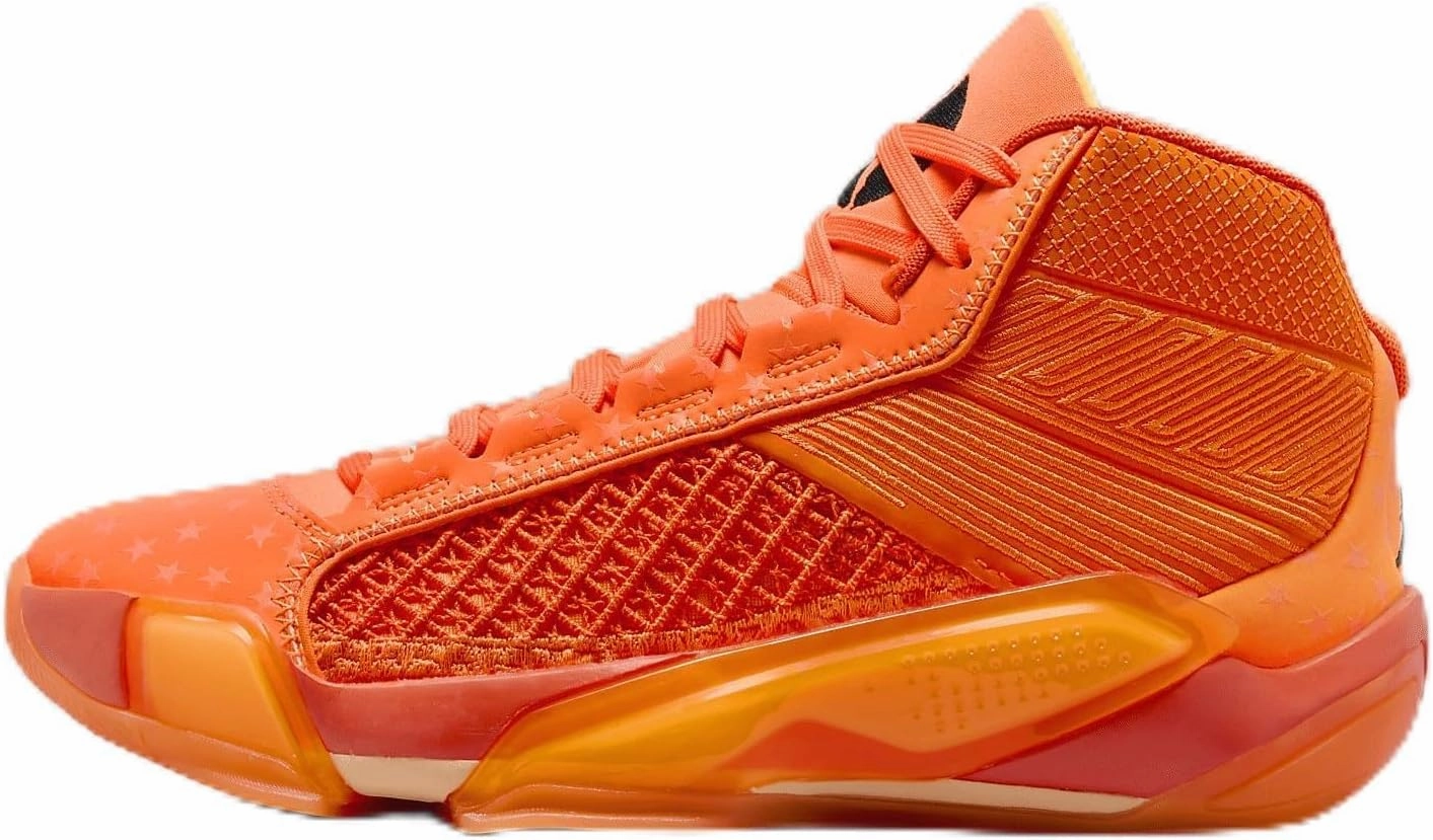 Air Jordan XXXVIII WNBA Women's Basketball Shoes (FQ9008-800, Cone/Brilliant Orange/Melon Tint/Black) Size 11.5