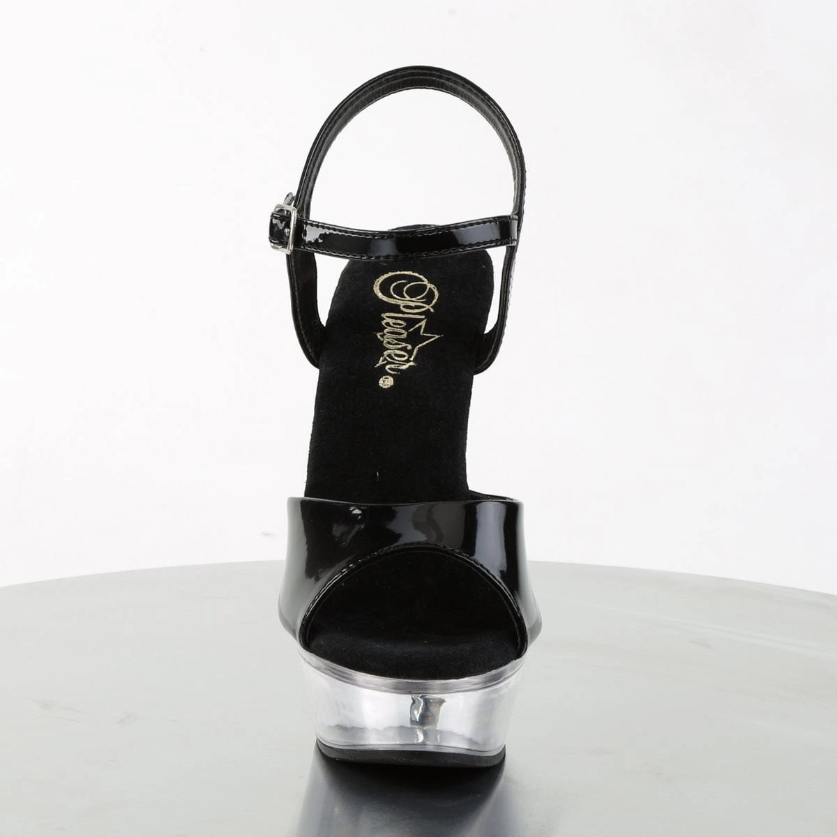 ALLURE-609 Black Patent/Clear
