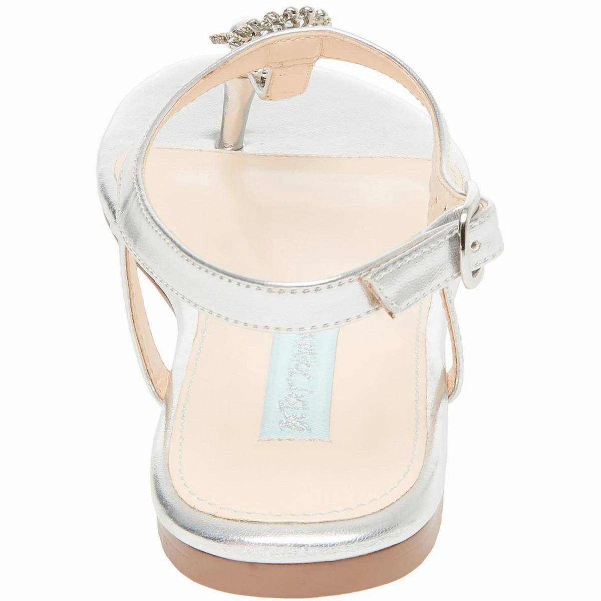 Alta Womens Embellished Metallic Ankle Strap
