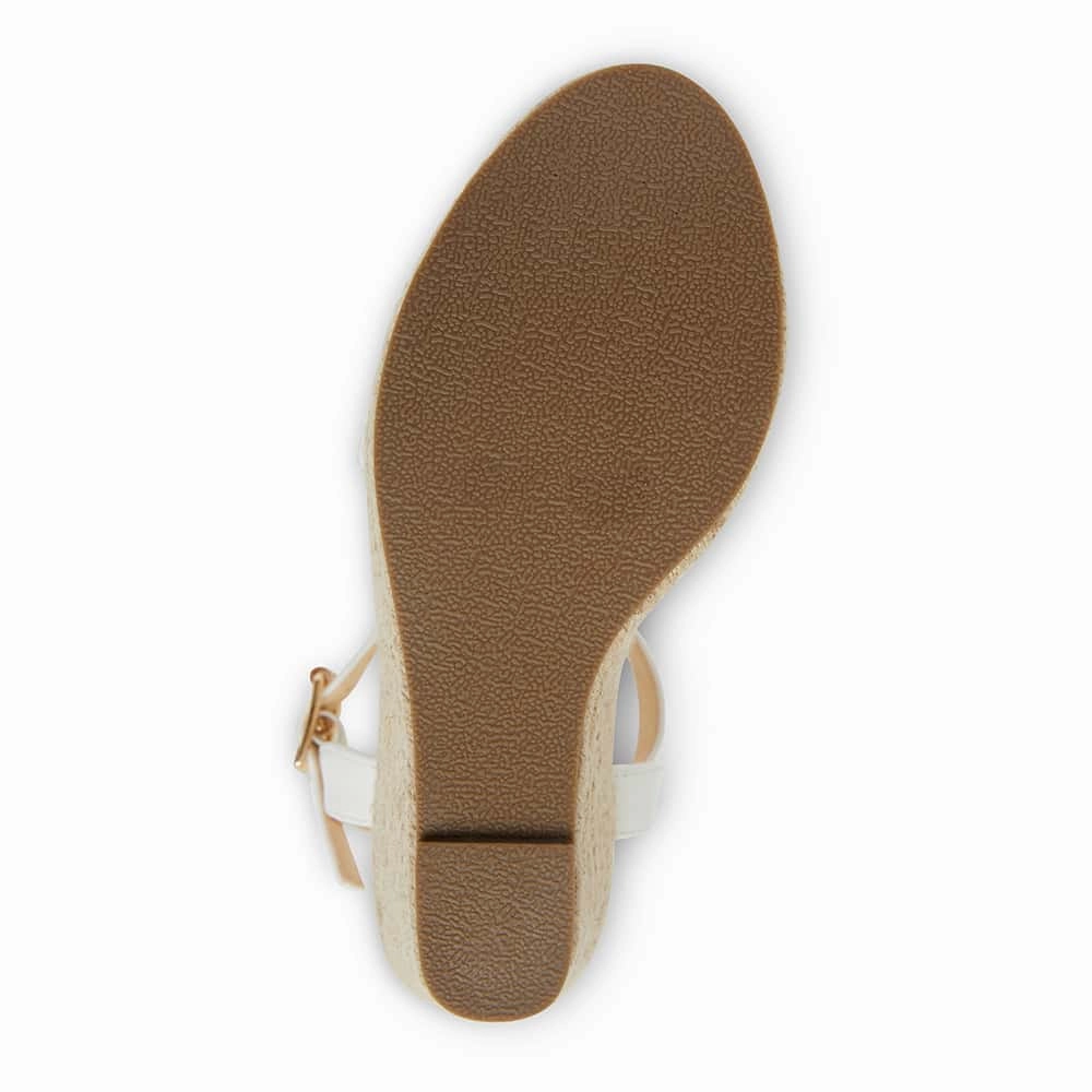 Amato Espadrille in White Smooth