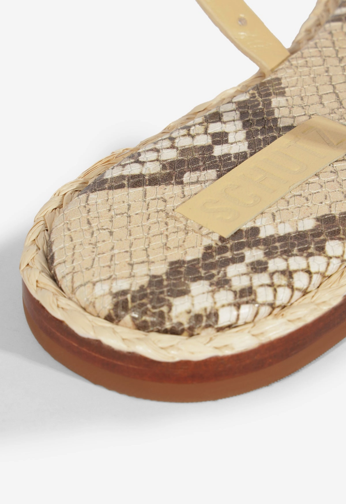 Annete Animal Print Leather Sandal