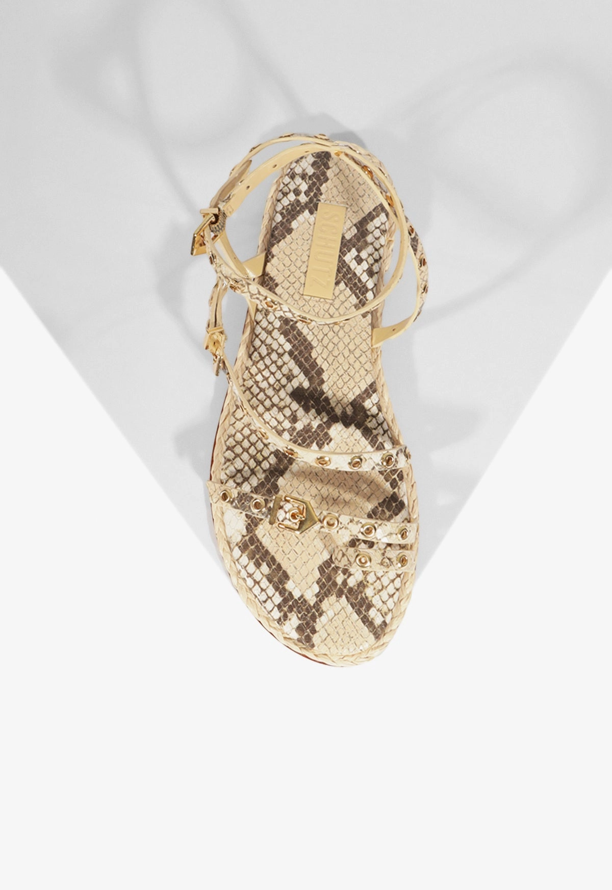 Annete Animal Print Leather Sandal